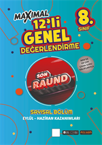 8. Sınıf Maximal 12'li Genel Değerlendirme Sayısal Bölüm